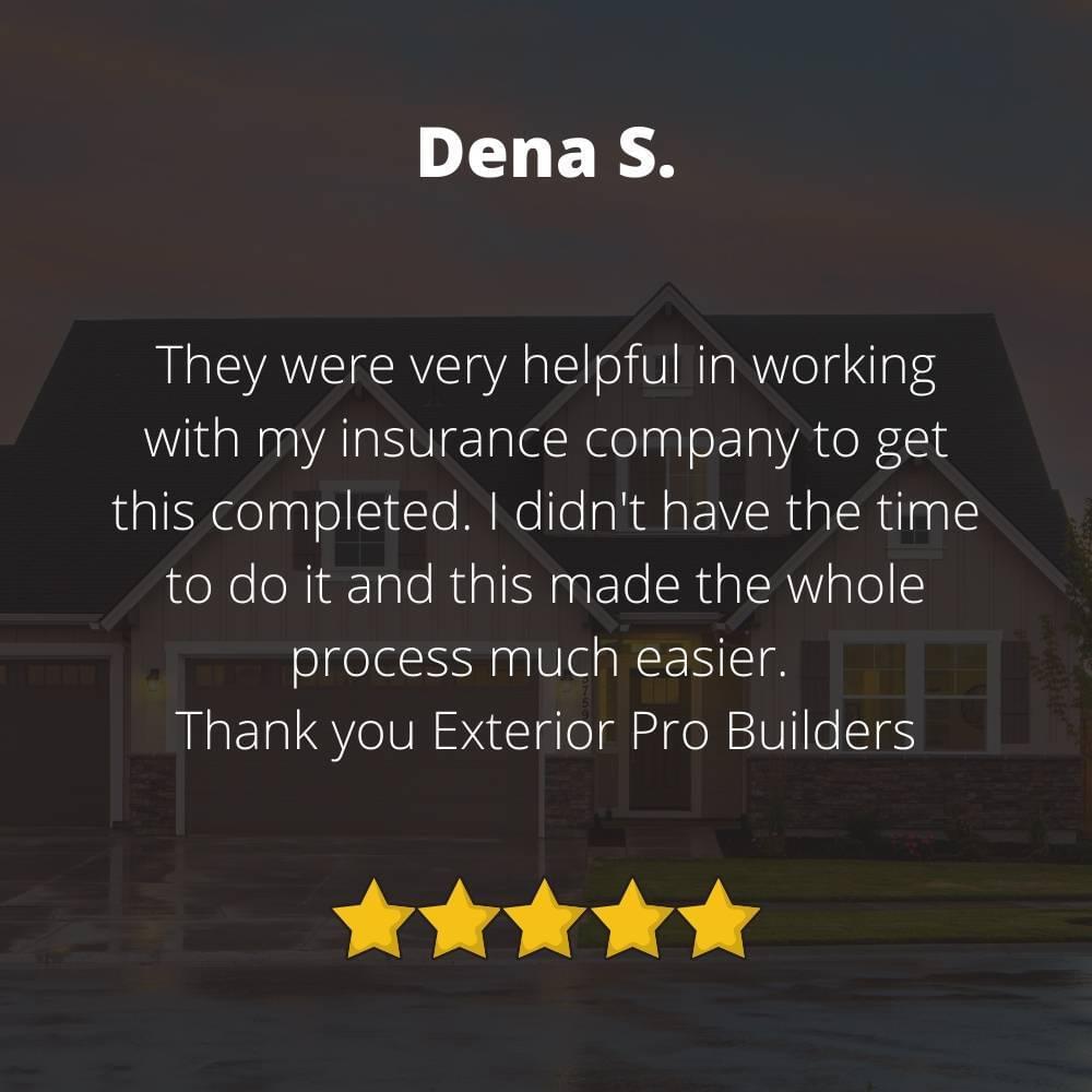 happy roof repair client